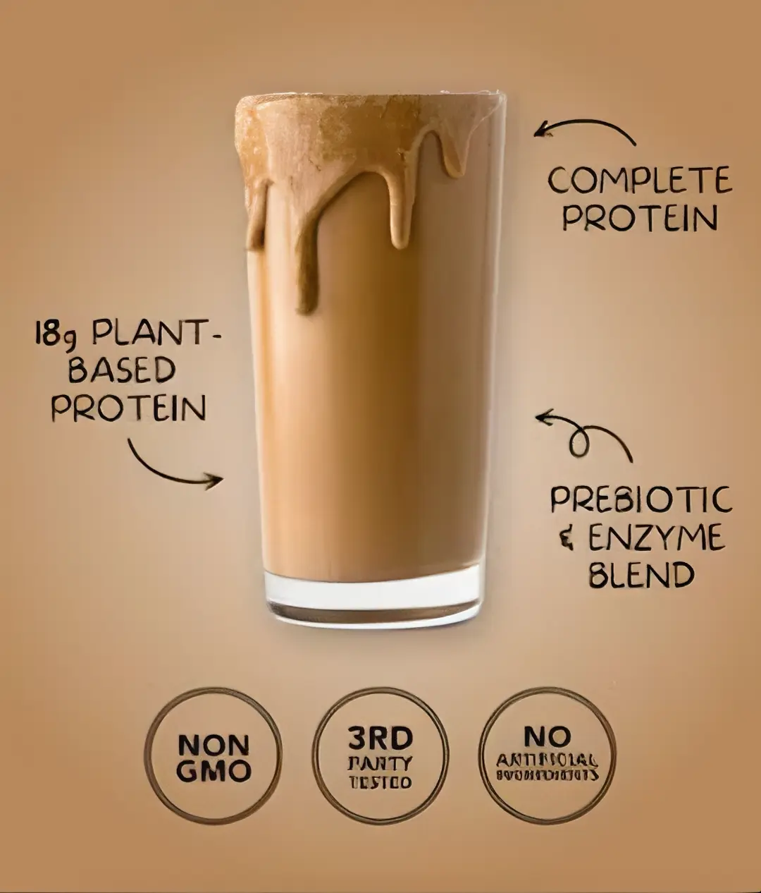 MUSCLE GAIN Protein Powder (chocolate flavour The Organic Paradise