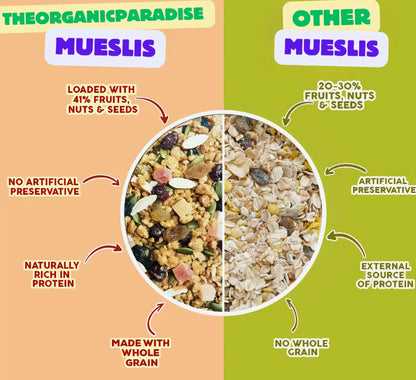 WEIGHT LOSS N FOR DIABETICS OATS MUESLI The Organic Paradise