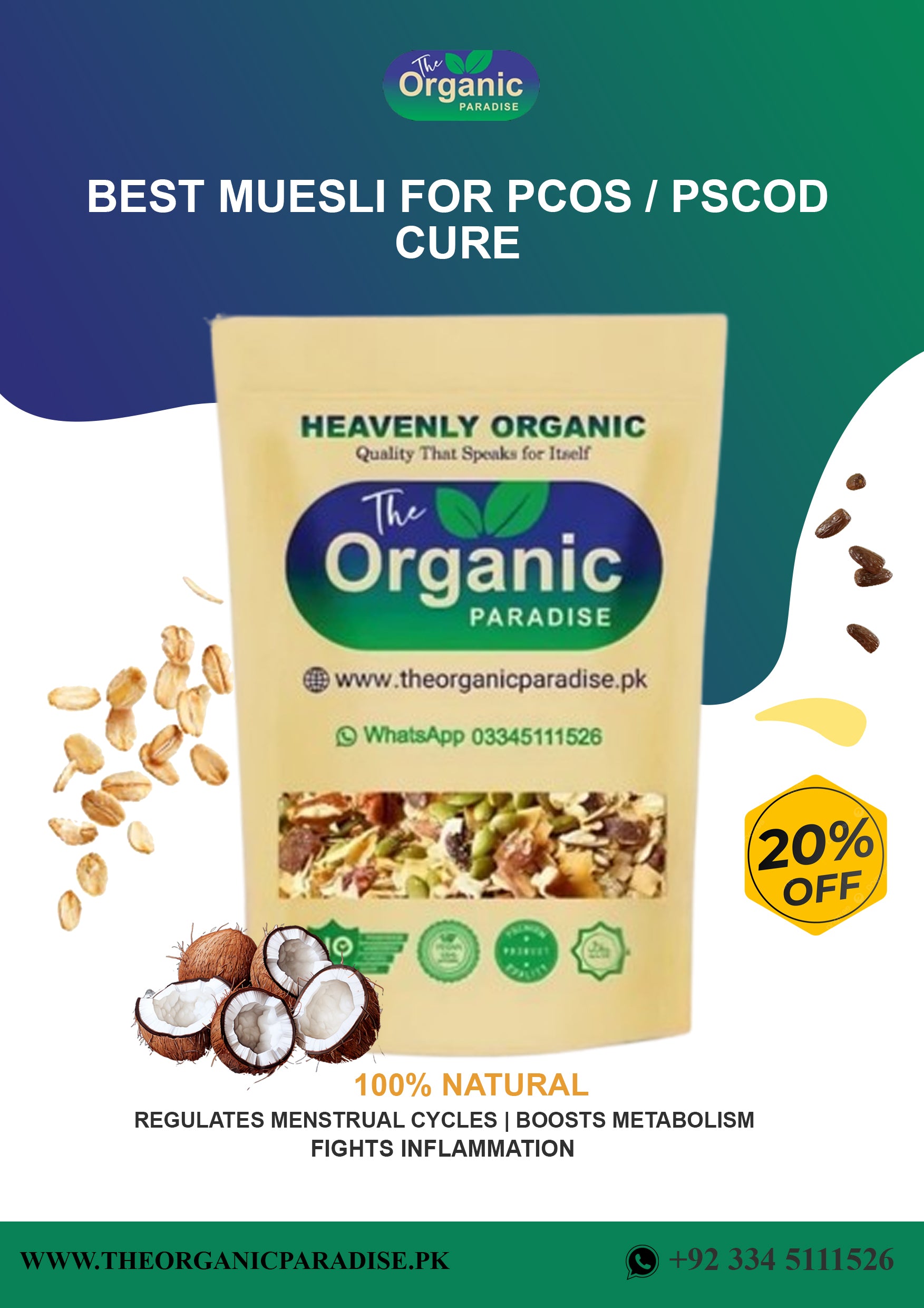 BEST MUESLI FOR PCOS/PSCOD CURE